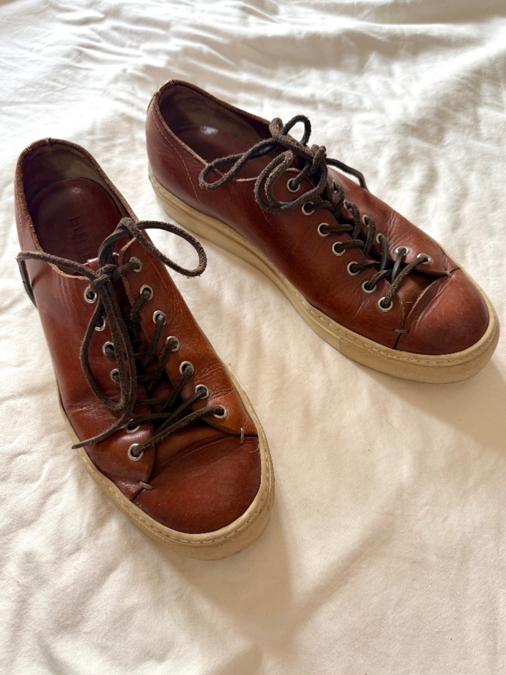 Buttero Men's Brown Leather Sneakers EU 40